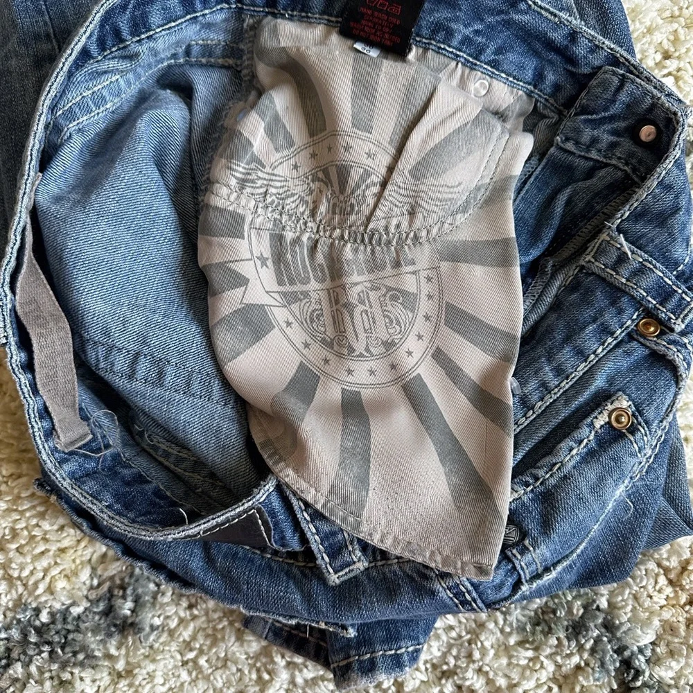 Rock & Roll Cowboy Jeans 36x36 Men Blue Denim bootleg